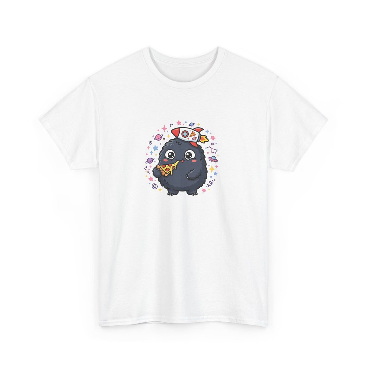 Cute Sushi Cat T-Shirt — Kawaii Cat Eating Sushi Graphic Tee