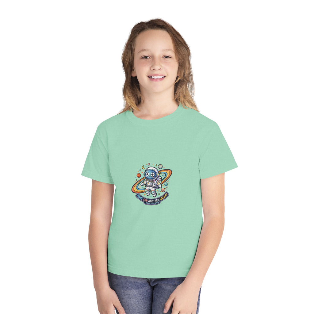Kids Tee — Cute Astronaut Planet Design (Youth Midweight Tee)