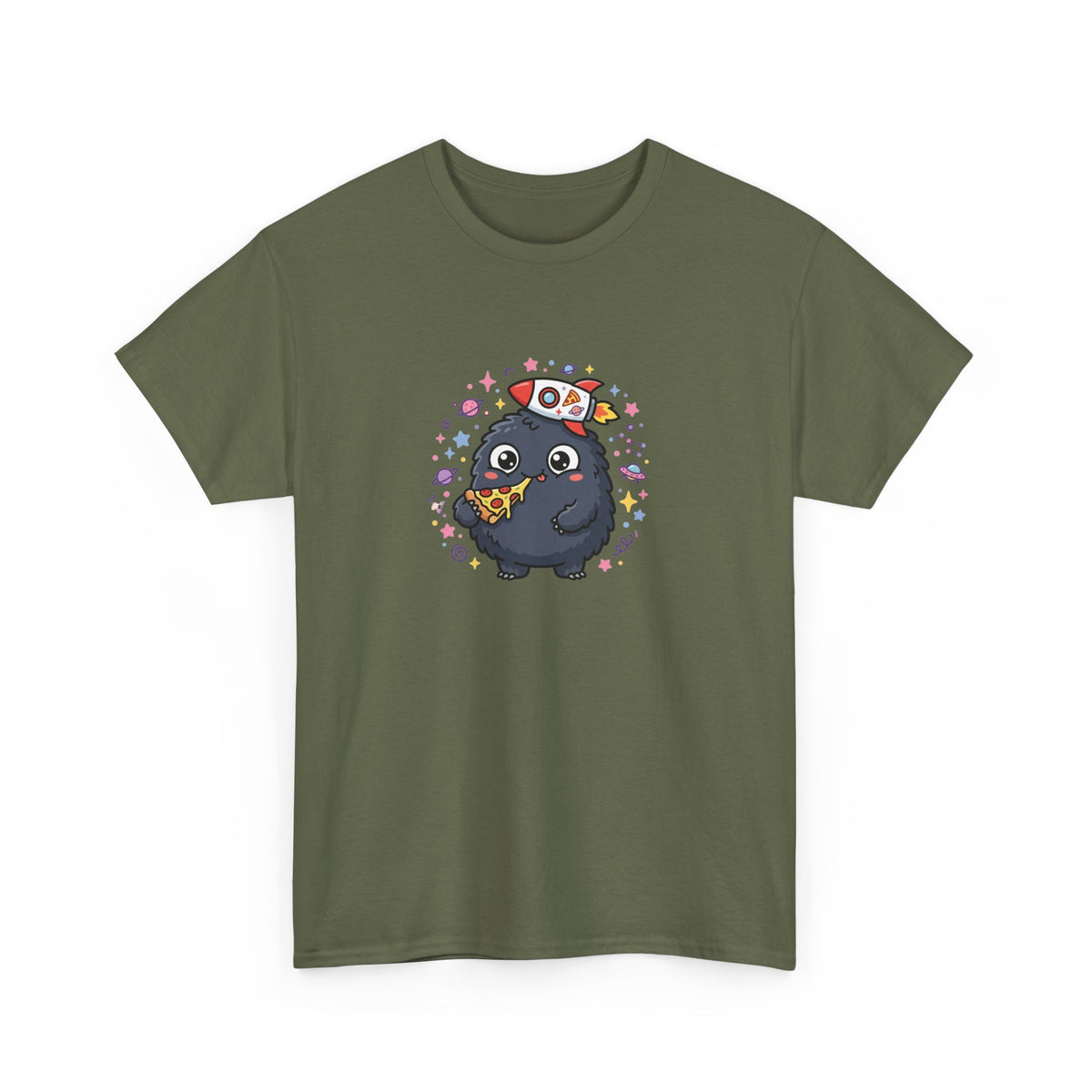 Cute Sushi Cat T-Shirt — Kawaii Cat Eating Sushi Graphic Tee